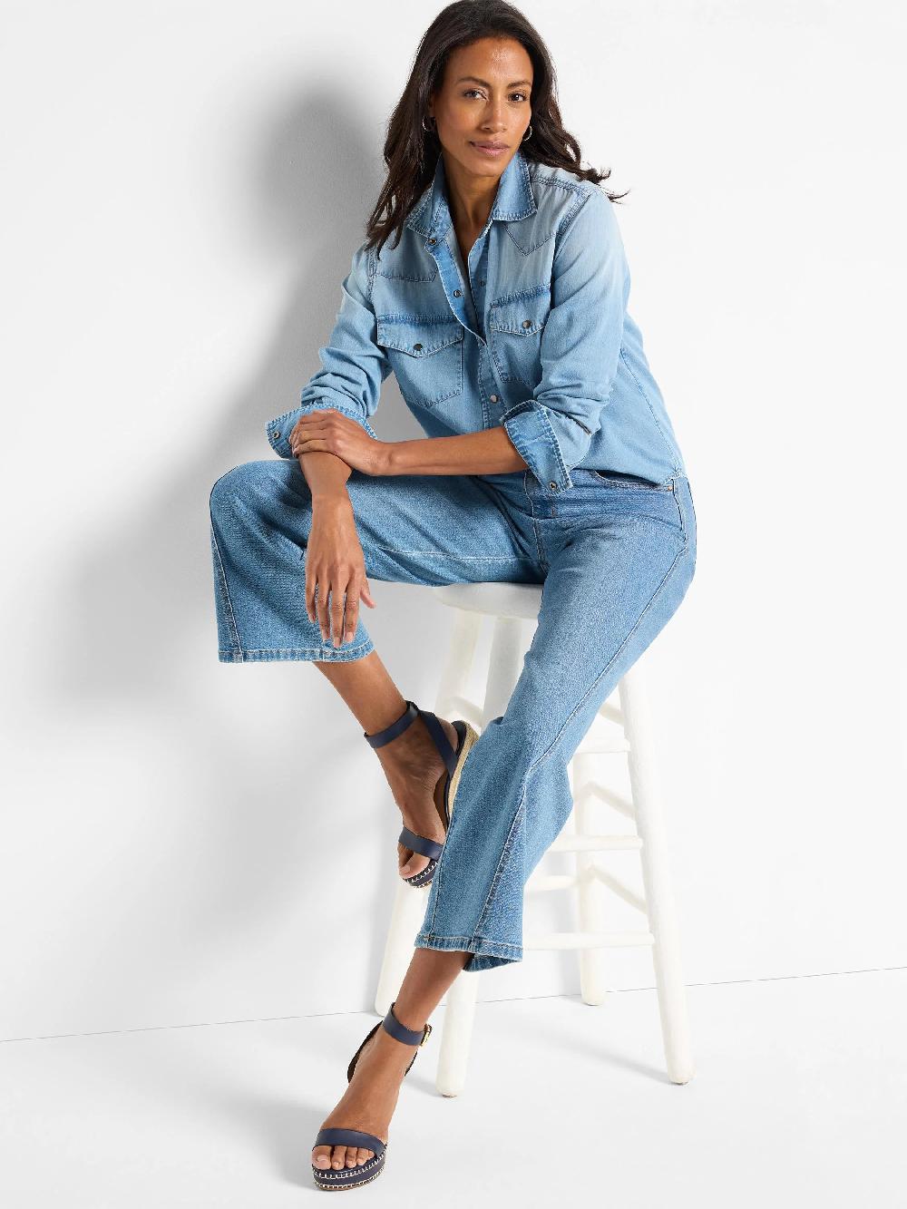 Nic Zoe The Western Denim Shirt