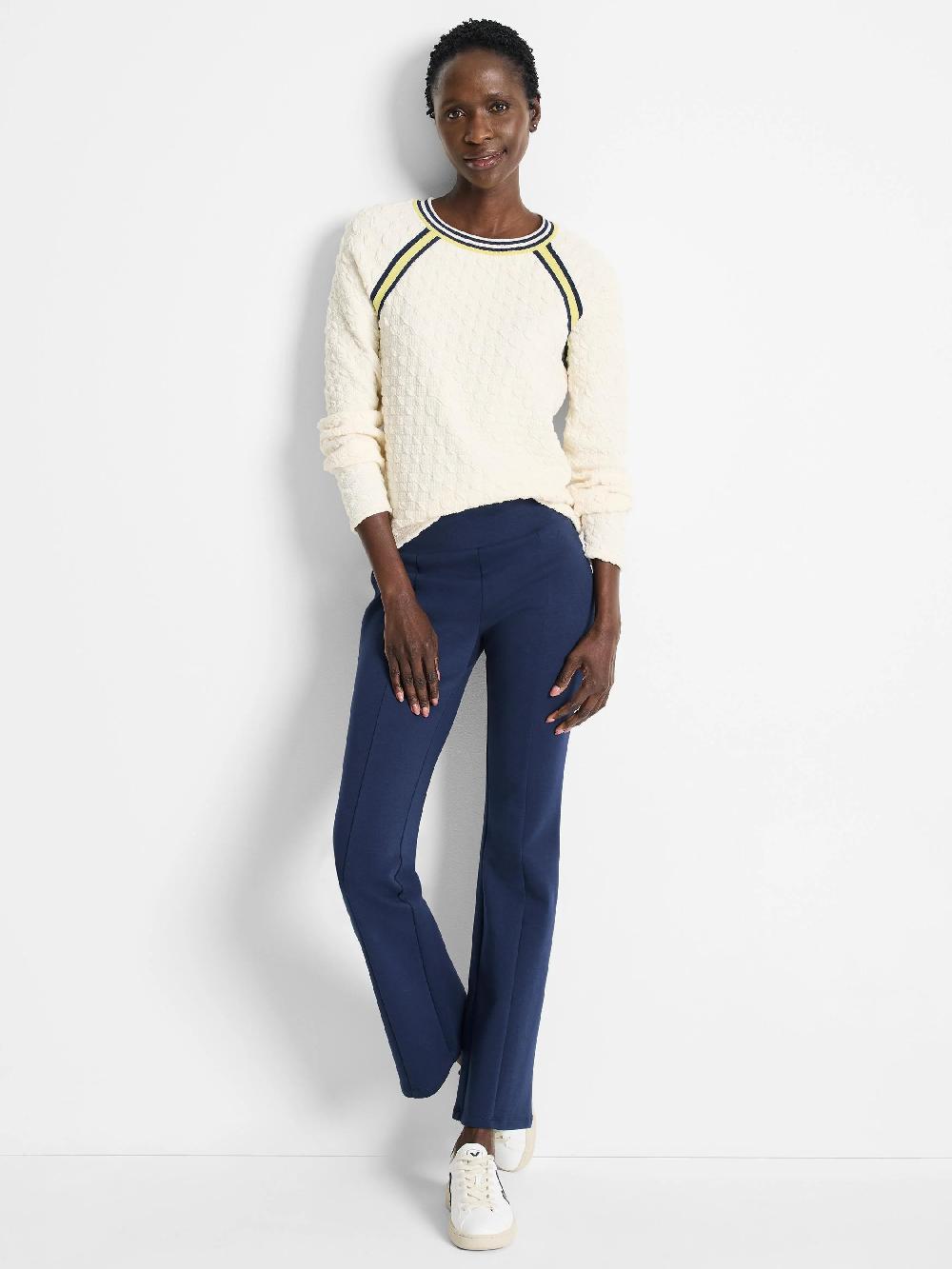 Nic Zoe Tipped Texture Pullover Sweater
