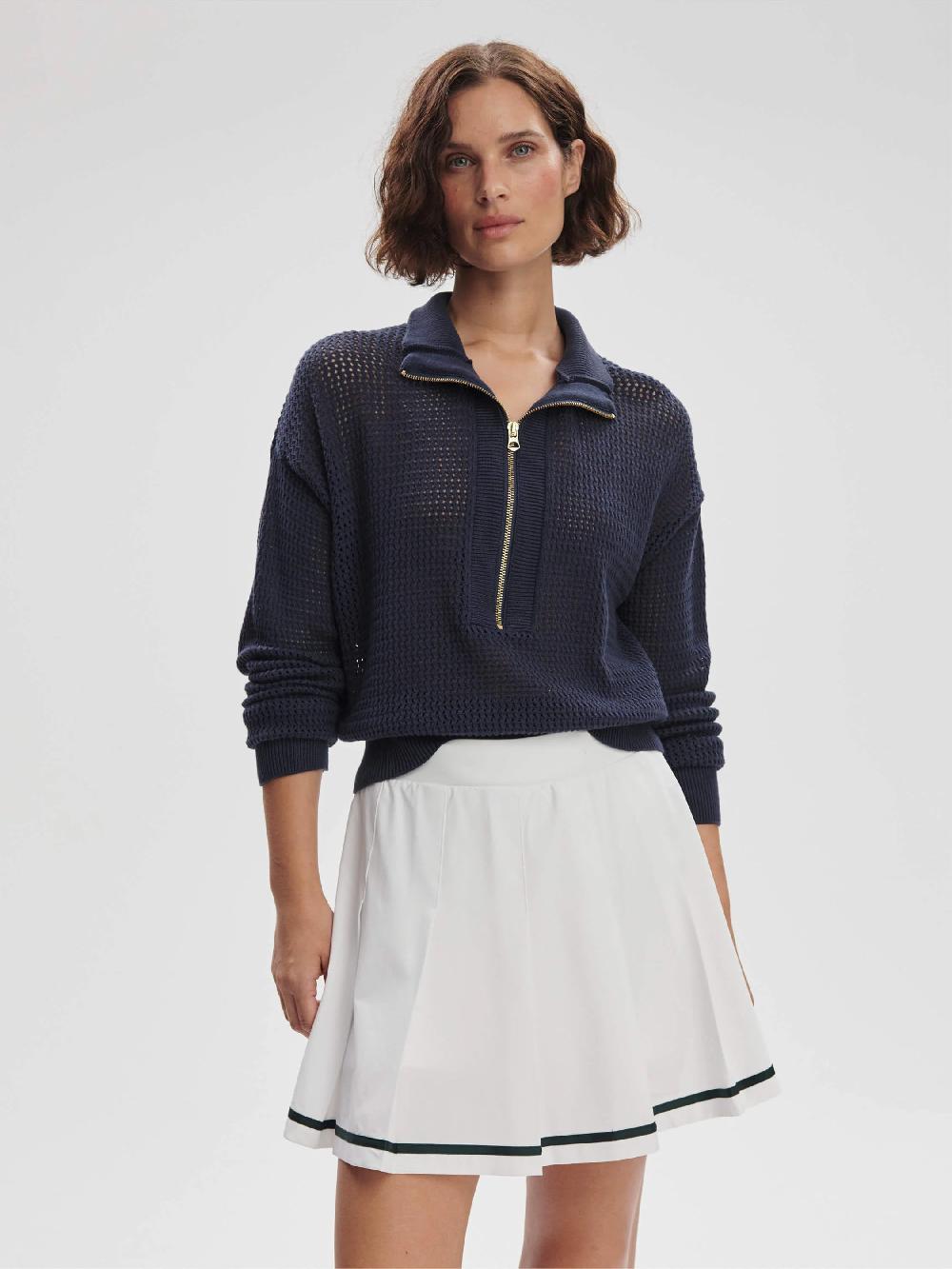 Nic Zoe Varley Aurora Half Zip Knit Sweater