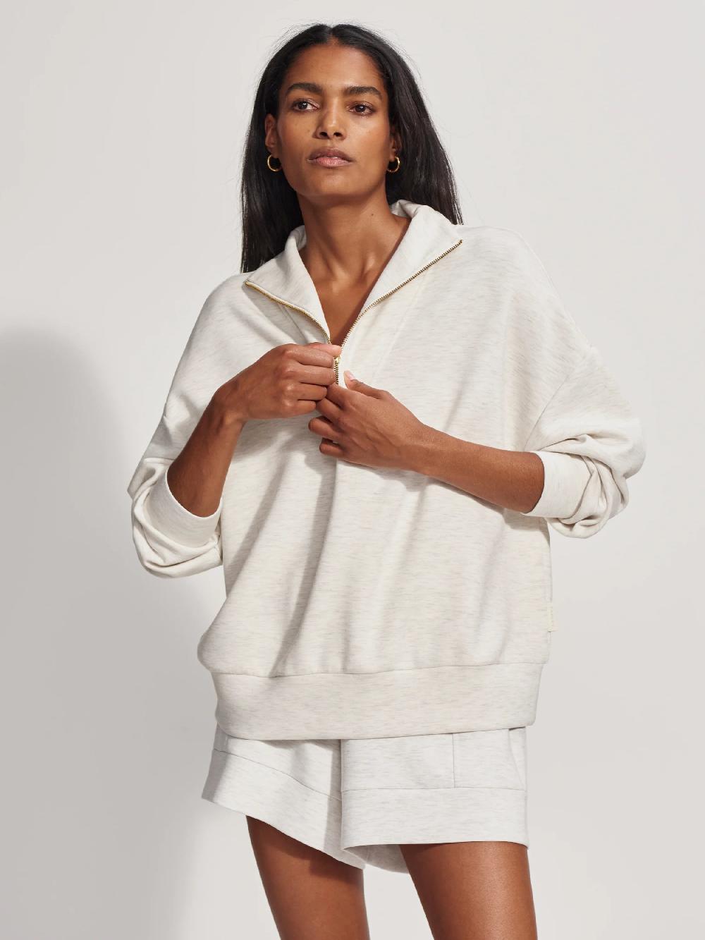 Nic Zoe Varley Hawley Half Zip Sweater