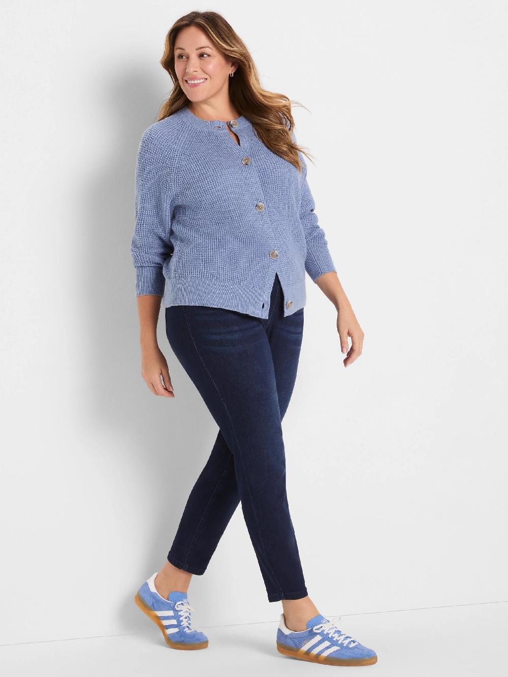 Nic Zoe Waffle Tuck Cardigan