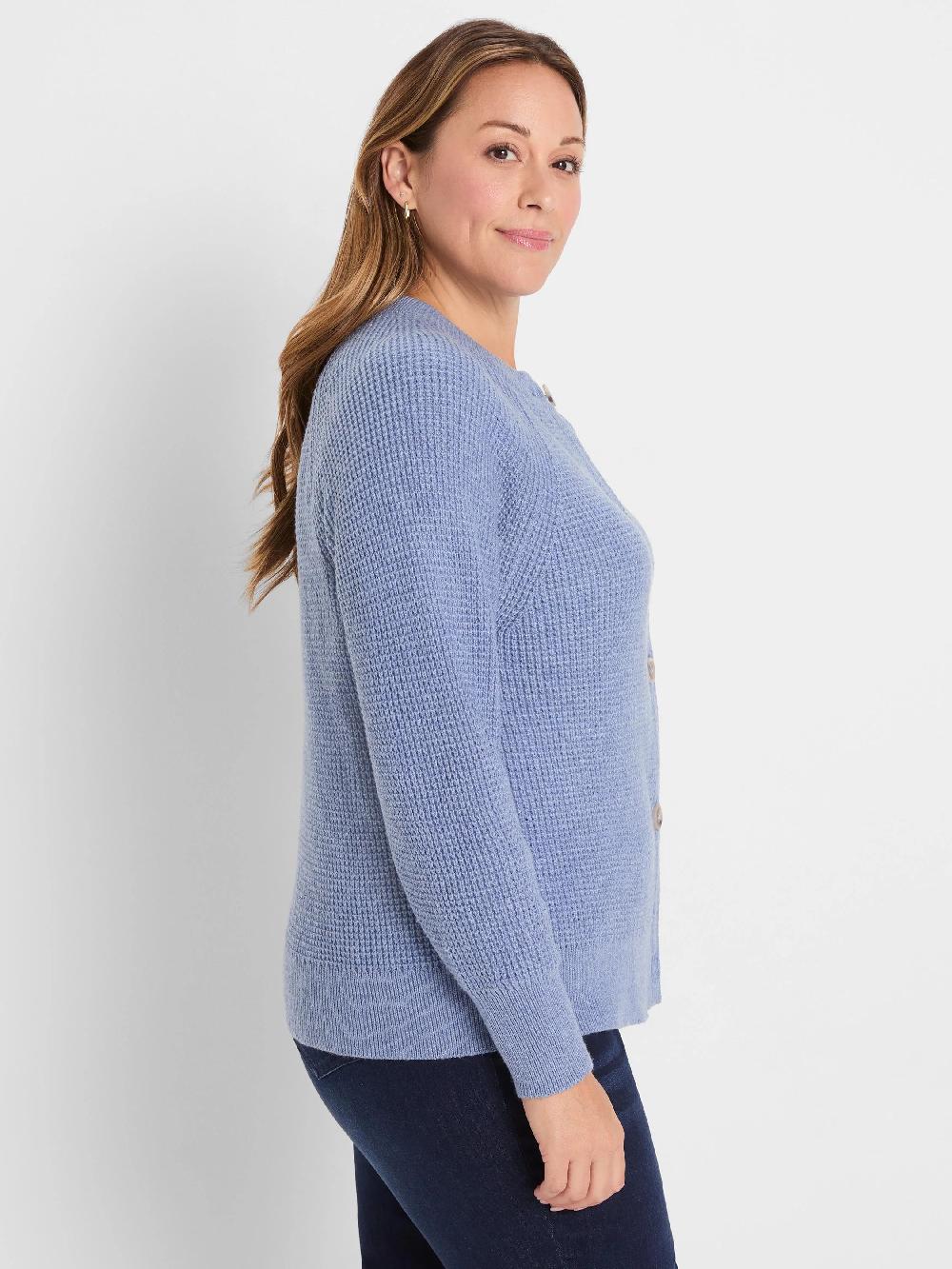 Nic Zoe Waffle Tuck Cardigan