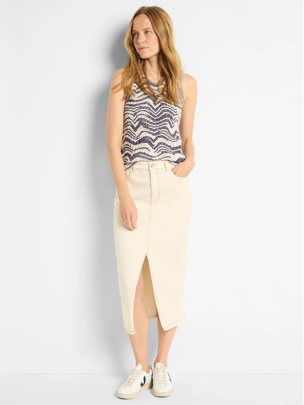 Nic Zoe Wave Mix Knit Tank