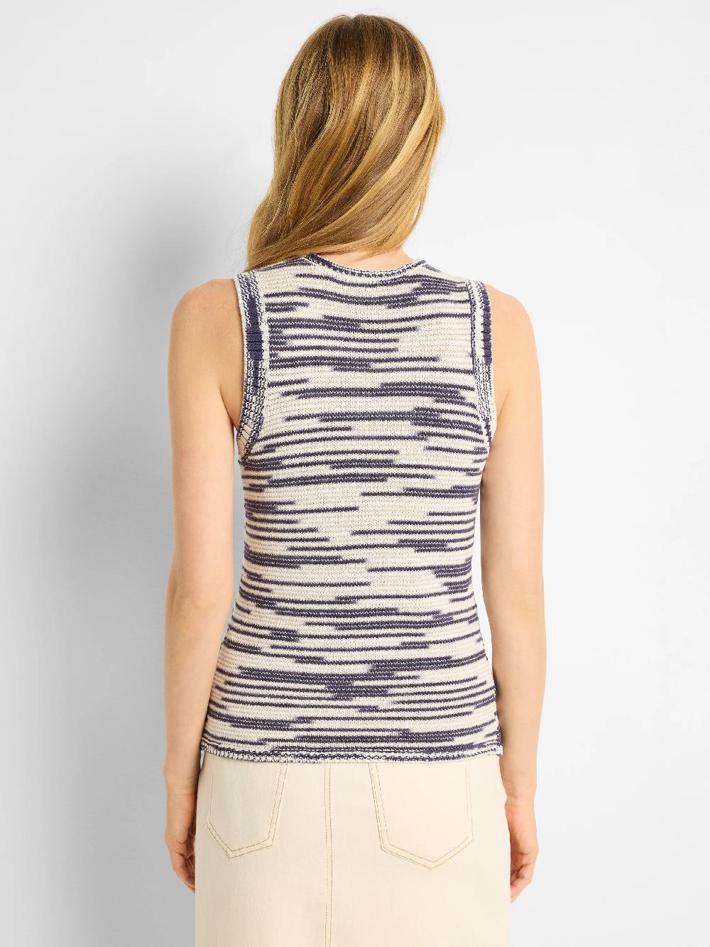 Nic Zoe Wave Mix Knit Tank