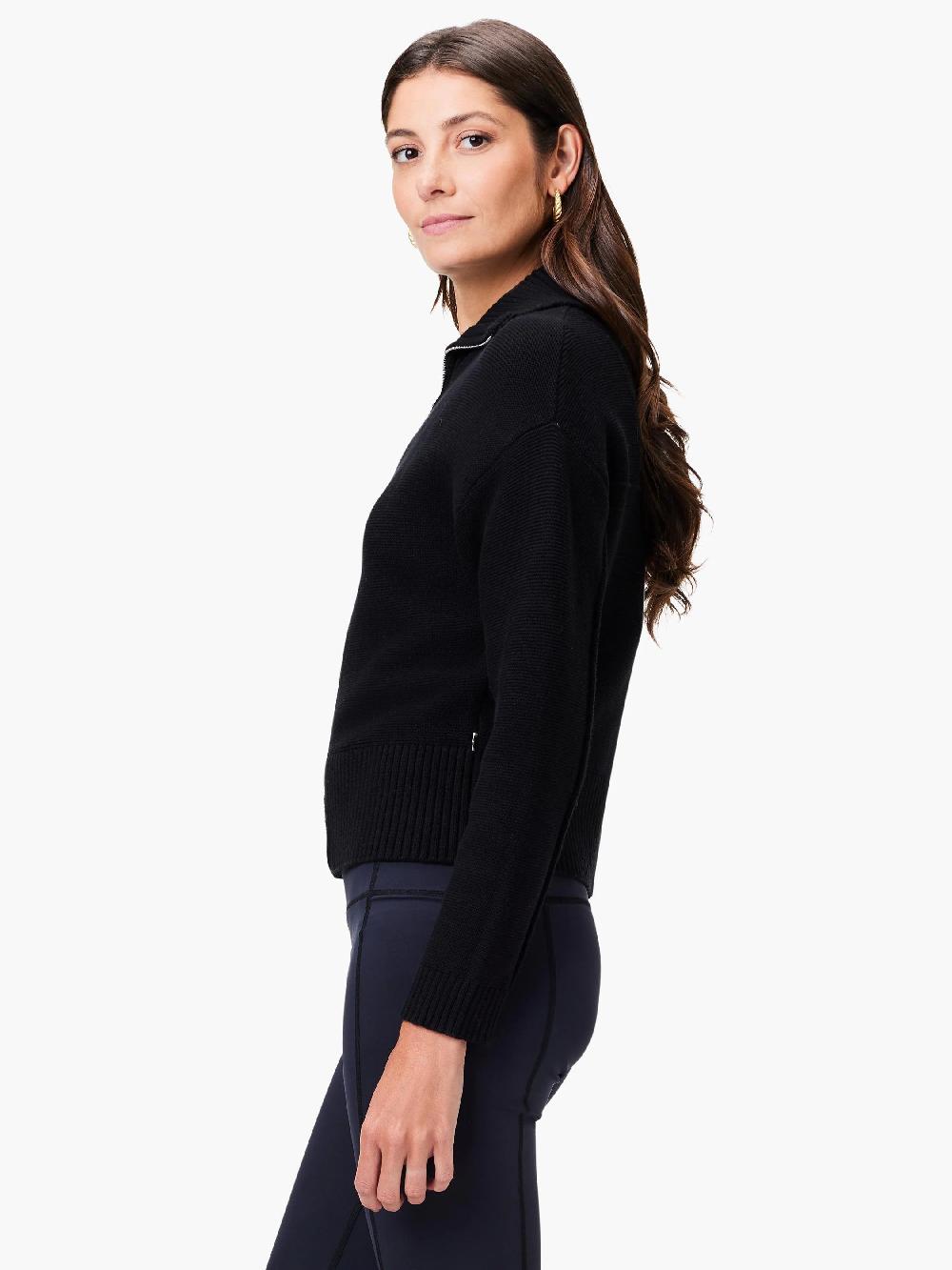 Nic Zoe Zip Front Sweater Jacket