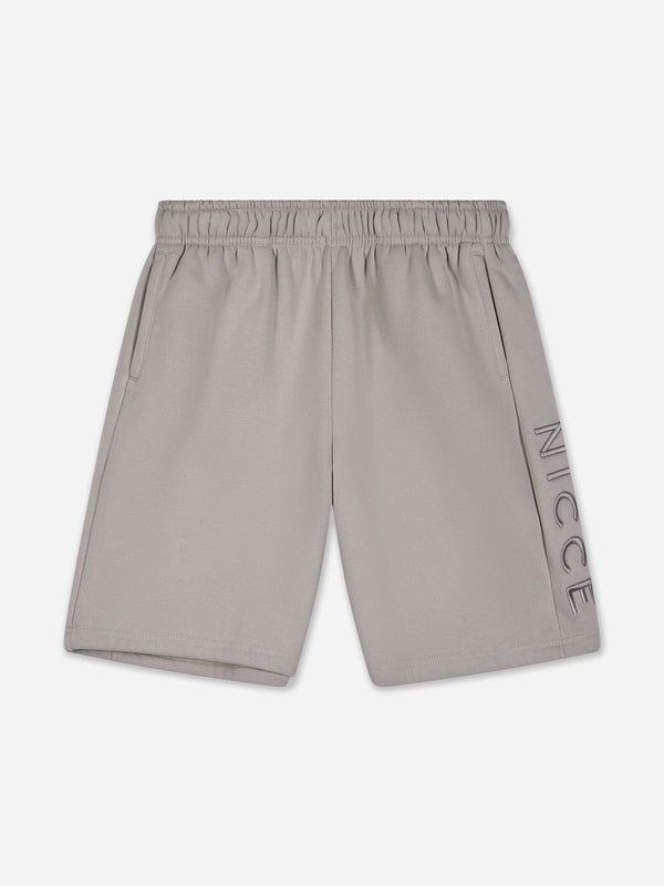 Nicce NICCE Juniors Mercury Fleece Shorts Stone Grey