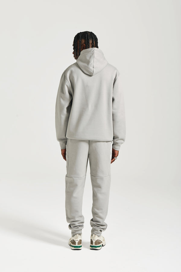Nicce NICCE Mens Mercury Hoodie & Jogger Tracksuit Set Circular Grey