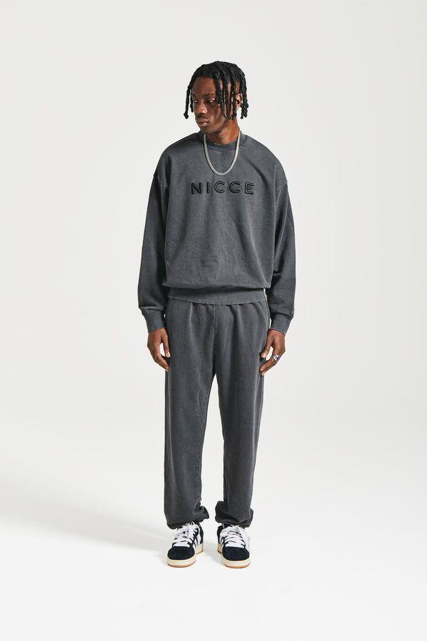 Nicce NICCE Mens Mercury Oversized Sweat Crew Black