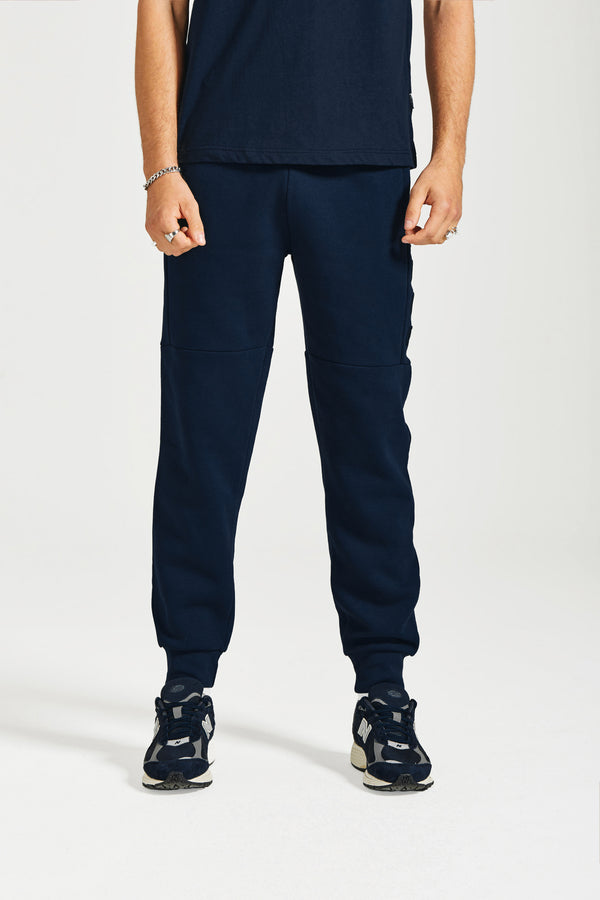 Nicce NICCE Mens Mercury Sweat & Jogger Tracksuit Set Navy