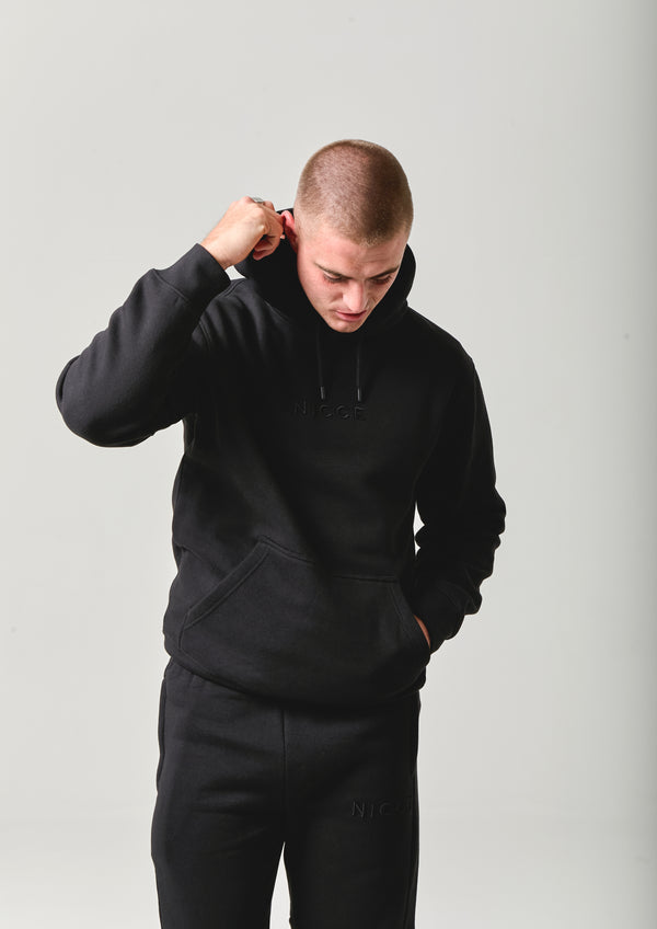 Nicce NICCE Mens Mini Mercury Hoodie & Jogger Tracksuit Set Black