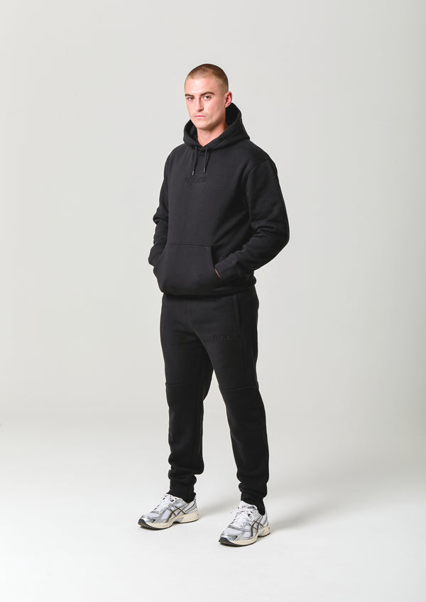 nicce NICCE Mens Mini Mercury Hoodie & Jogger Tracksuit Set Black