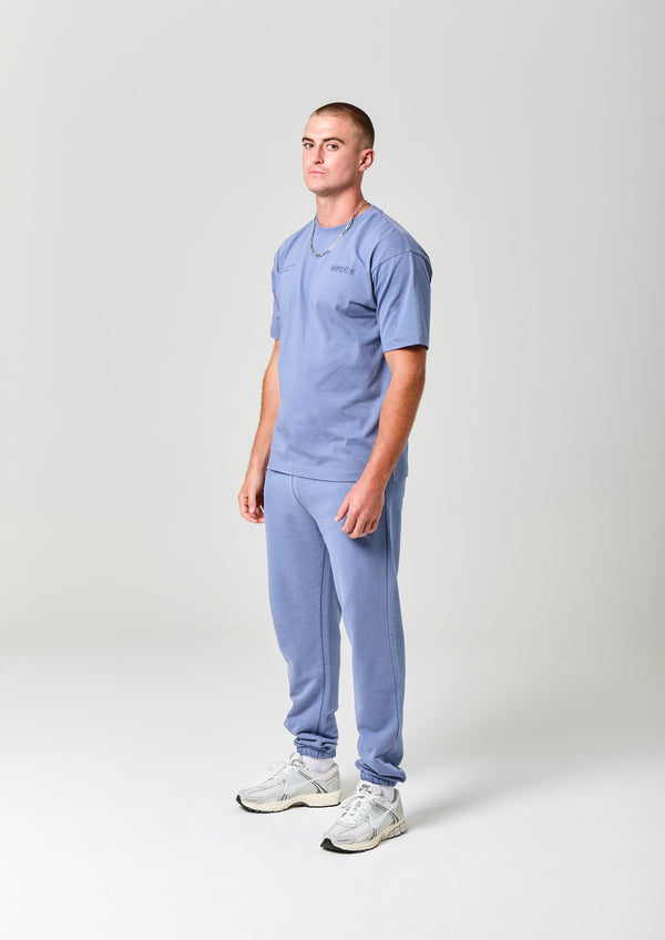 nicce NICCE Mens Script Essential Joggers Element Blue