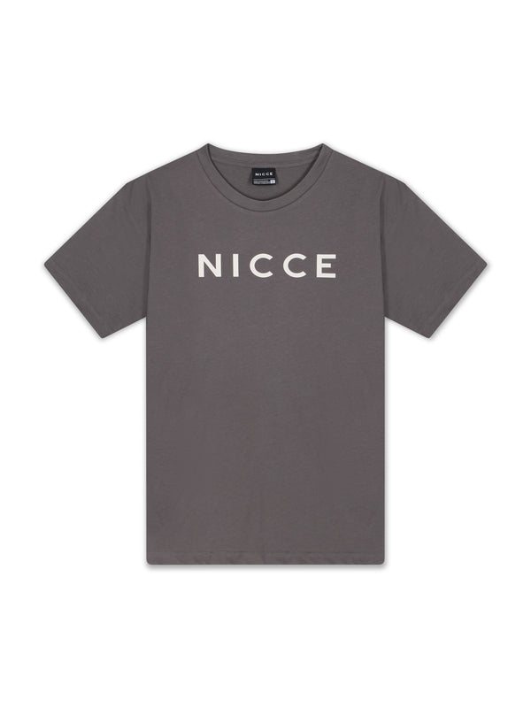 Nicce NICCE Mens Vitter T-Shirt & Short Set Steel Grey
