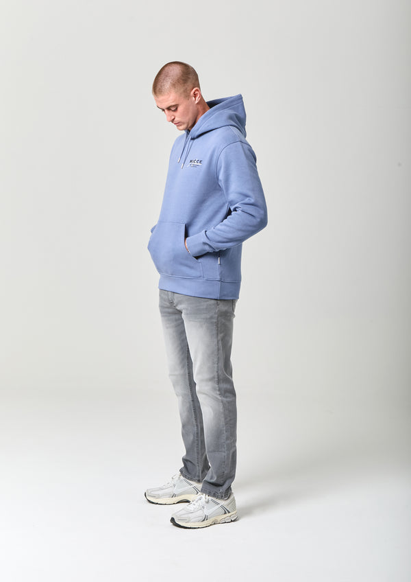 Nicce NICCE Mens World Essentials Hoodie Element Blue