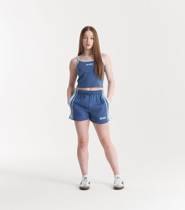 nicce NICCE Girls Sapphire Cropped Vest Blue