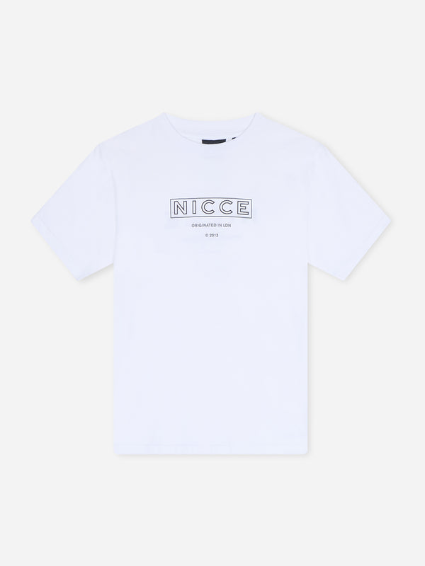 Nicce NICCE Juniors Dyna T-Shirt White