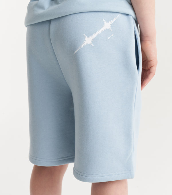 Nicce NICCE Juniors Tag Fleece Shorts Blue