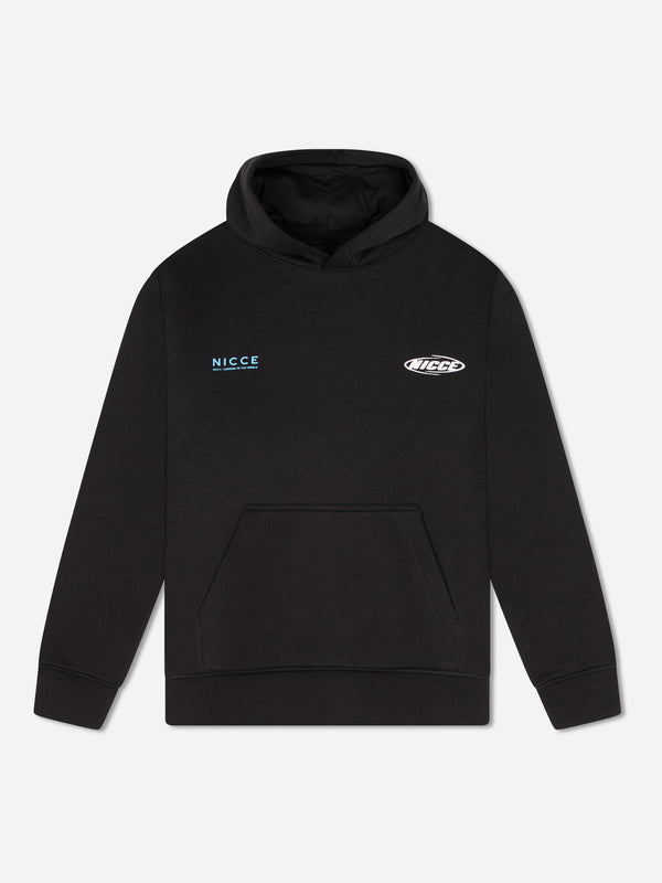 nicce NICCE Juniors Tag Hoodie Black/Blue