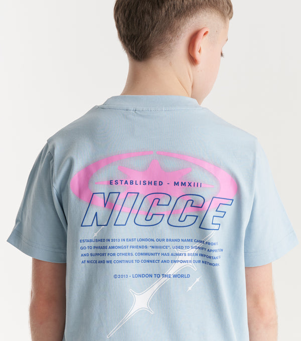 Nicce NICCE Juniors Tag T-Shirt Blue