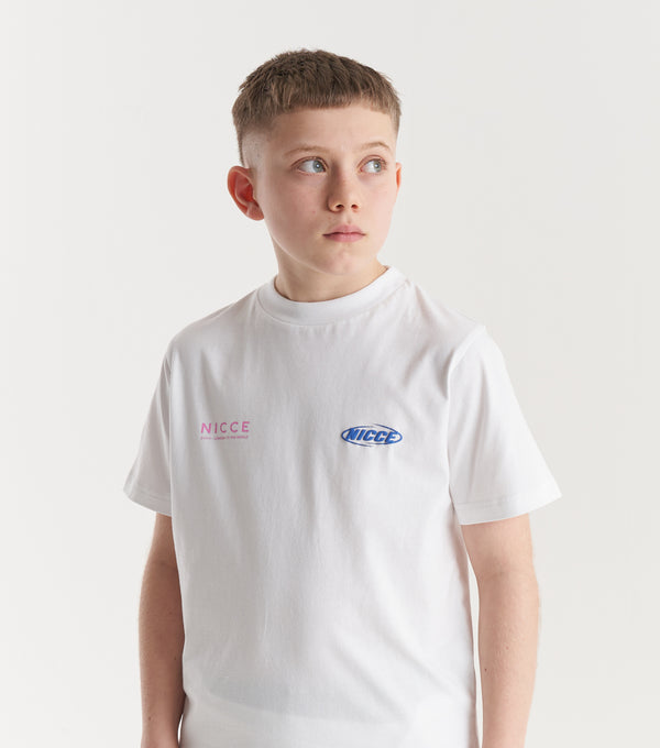 Nicce NICCE Juniors Tag T-Shirt White