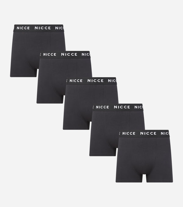 nicce NICCE Mens 5 Pack Boxers Galan Black