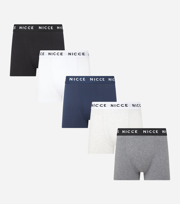 nicce NICCE Mens 5 Pack Boxers Tarron Multi