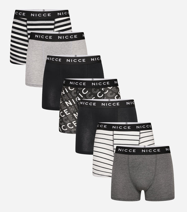 Nicce NICCE Mens 7 Pack Boxers Becker Multi