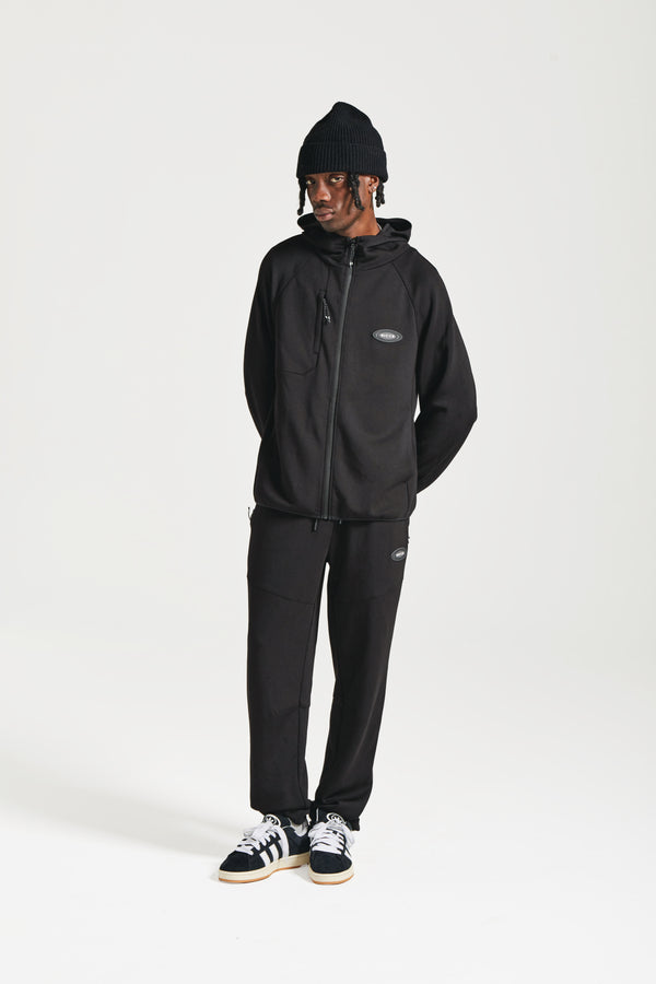 Nicce NICCE Mens Apex Interlock Hoodie Black
