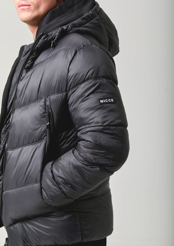 Nicce NICCE Mens Canyon Puffer Jacket Black