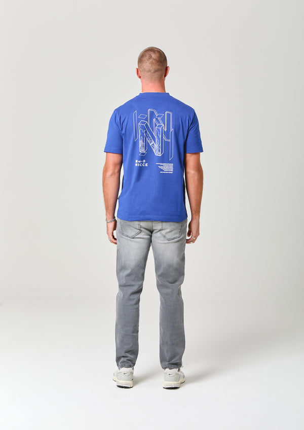 Nicce NICCE Mens Coclow T-Shirt Royal Blue