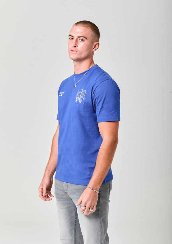 Nicce NICCE Mens Coclow T-Shirt Royal Blue