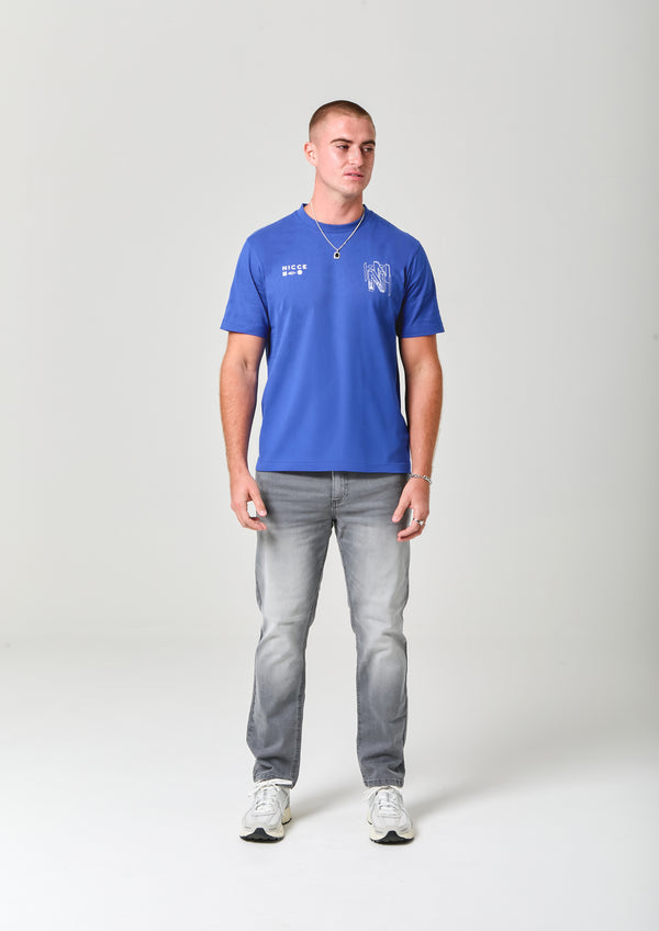 nicce NICCE Mens Coclow T-Shirt Royal Blue