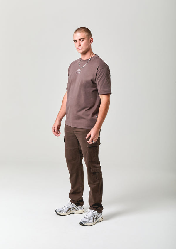 Nicce NICCE Mens Exalt T-Shirt Brown
