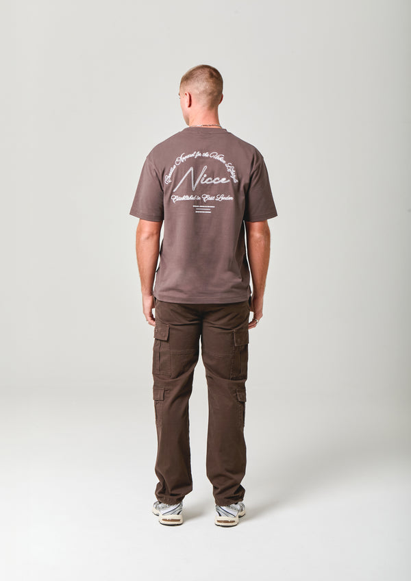 Nicce NICCE Mens Exalt T-Shirt Brown