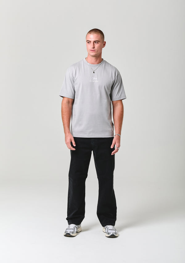 Nicce NICCE Mens Exalt T-Shirt Circular Grey