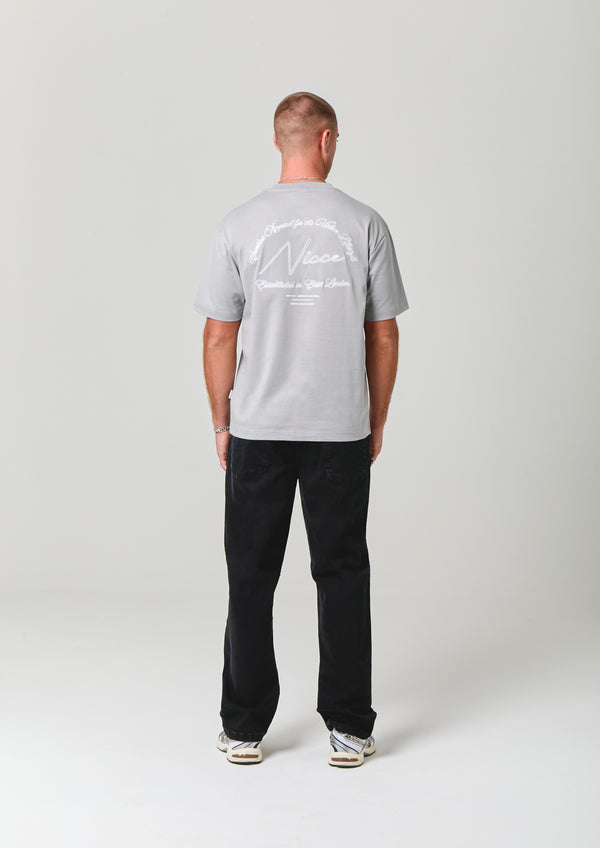Nicce NICCE Mens Exalt T-Shirt Circular Grey