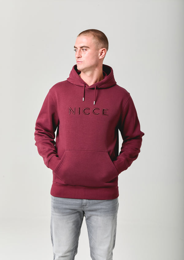 Nicce NICCE Mens Mercury Hoodie Burgundy