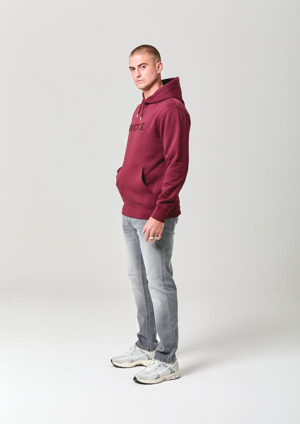 Nicce NICCE Mens Mercury Hoodie Burgundy