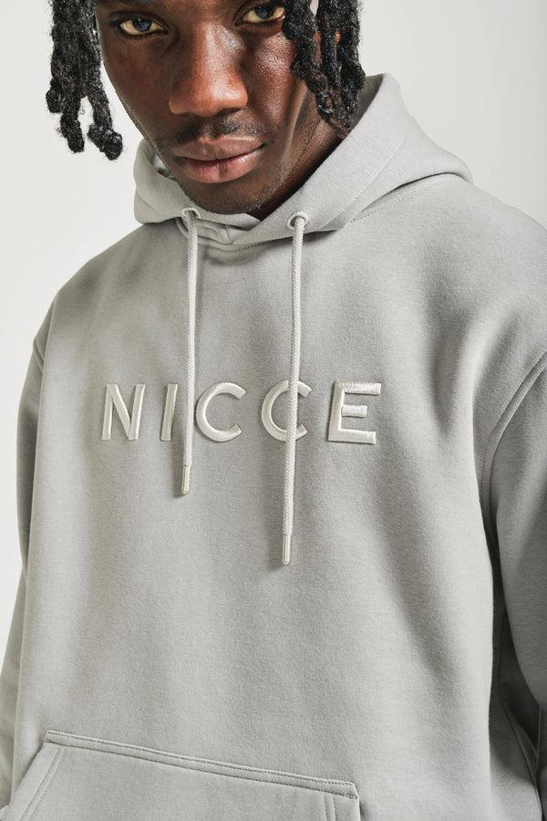 nicce NICCE Mens Mercury Hoodie Circular Grey