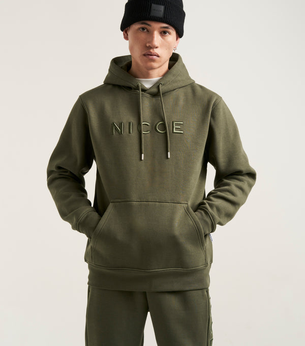 Nicce NICCE Mens Mercury Hoodie Juniper Green