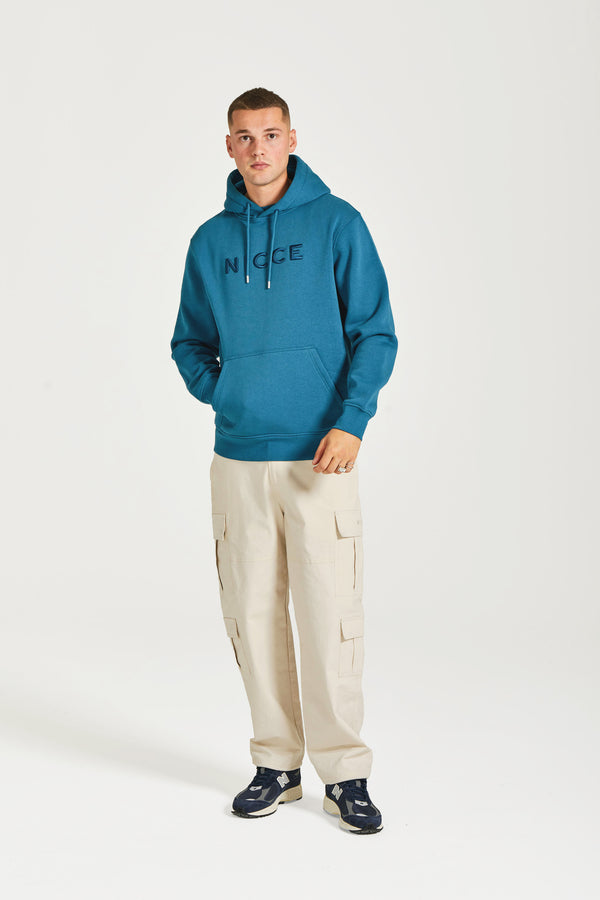 nicce NICCE Mens Mercury Hoodie Teal