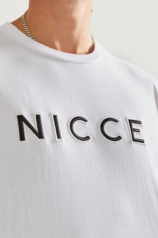 Nicce NICCE Mens Mercury Outline T-Shirt White