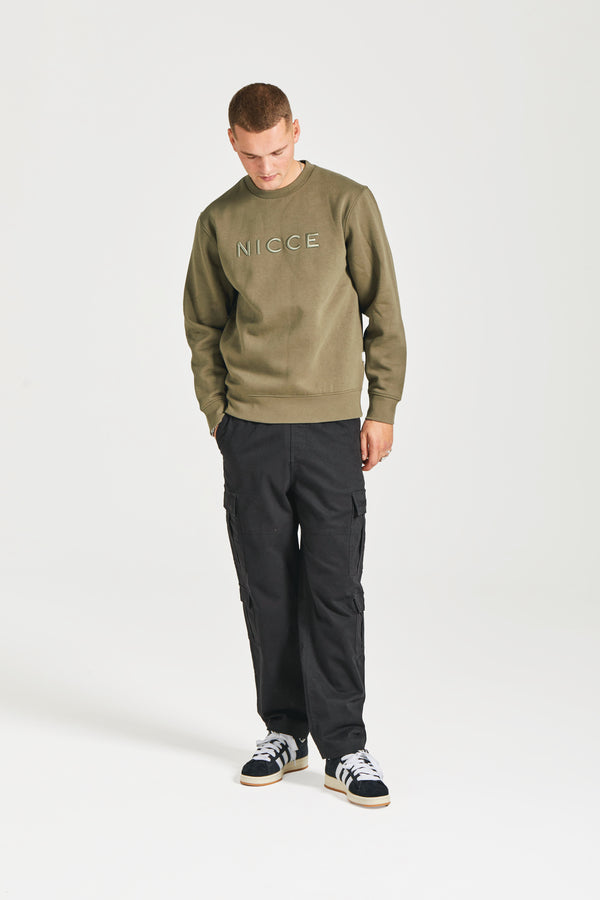nicce NICCE Mens Mercury Sweatshirt Juniper Green