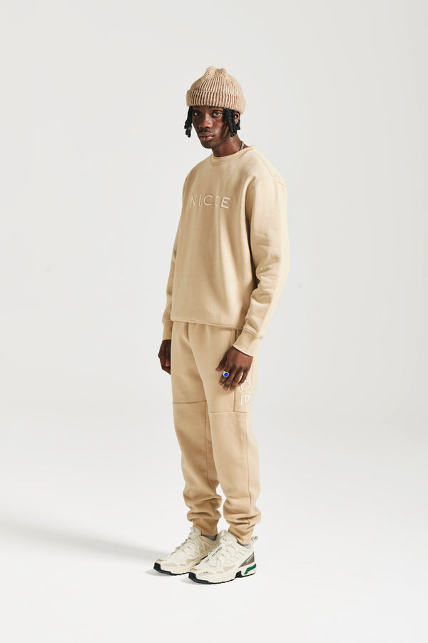 Nicce NICCE Mens Mercury Sweatshirt Stone