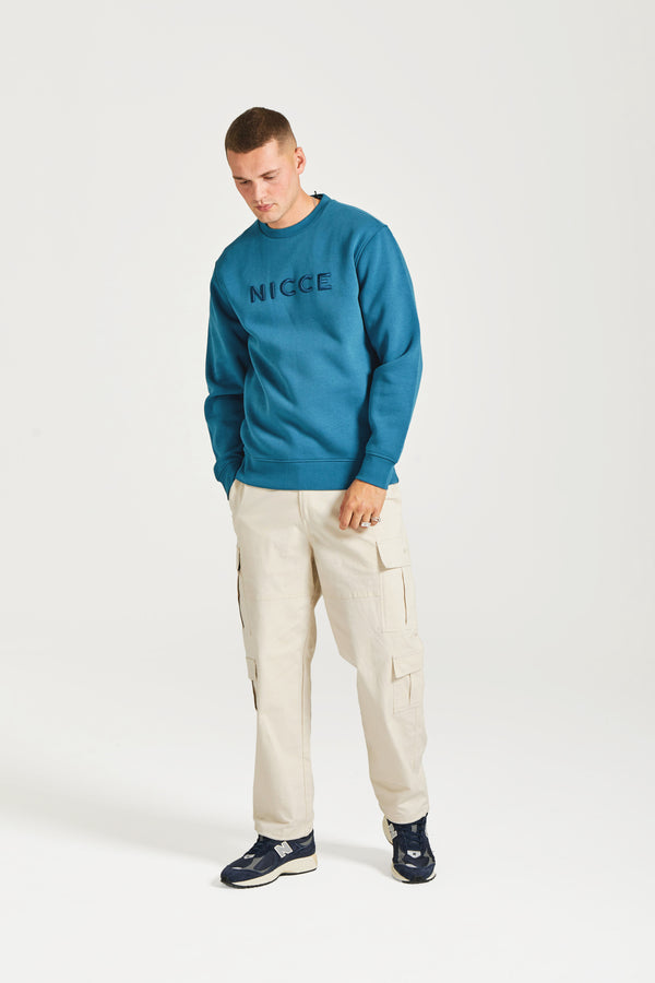 nicce NICCE Mens Mercury Sweatshirt Teal