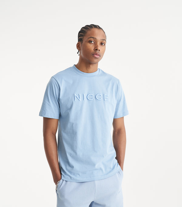 Nicce NICCE Mens Mercury T-Shirt Light Blue