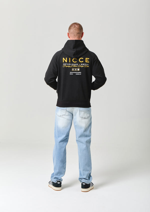 Nicce NICCE Mens Meridian Hoodie Black