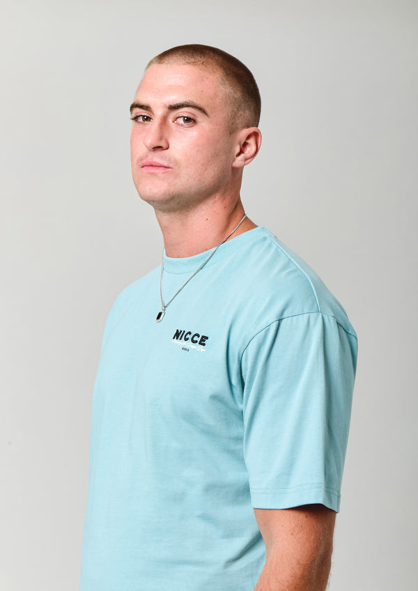 Nicce NICCE Mens Meridian T-Shirt Blue