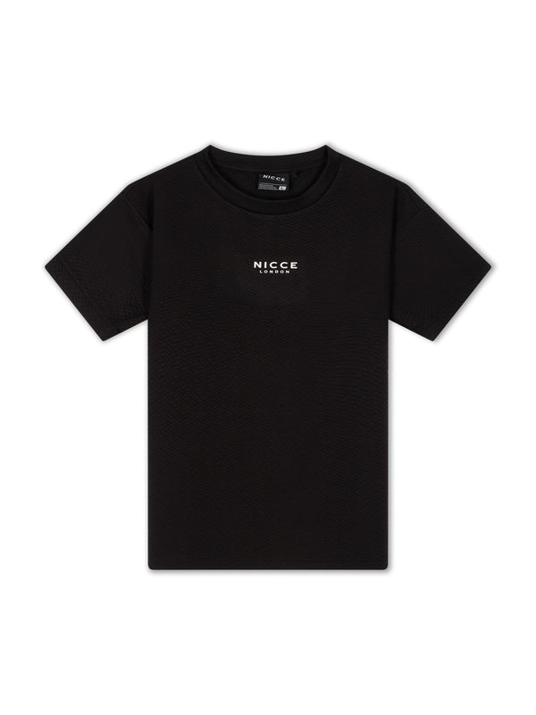 nicce NICCE Mens Norrow T-Shirt & Short Set Black
