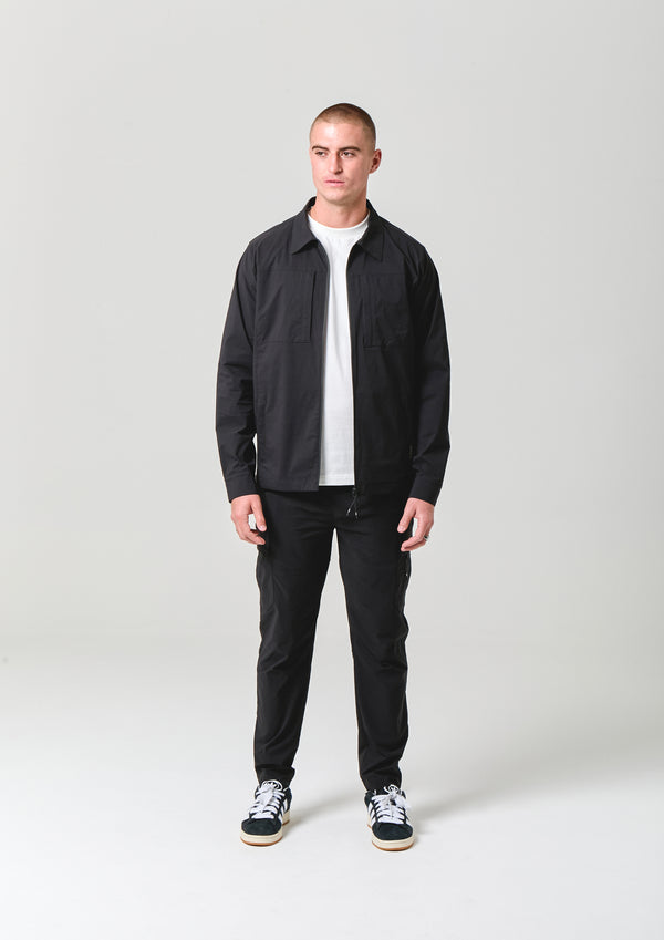 Nicce NICCE Mens Odyssey Shacket Black